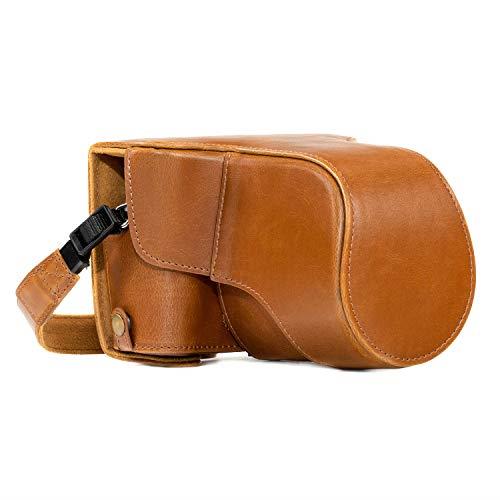 MegaGear MG983 Fujifilm X-T20, X-T10 (16-50mm / 18-55mm Lenses) Ever Ready Leather Camera Case & Strap, Light Brown