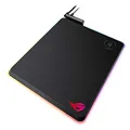 ASUS ROG Balteus Qi Wireless Charging Gaming Mouse Pad - Portrait Orientation, Hard Surface, USB Passthrough, Aura Sync RGB Lighting