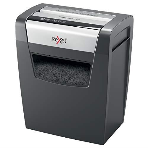 Rexel Momentum X410 Cross Cut Paper Shredder, Shreds 10 Sheets, 23 Litre Bin, Black