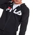 Fila Unisex Adults Zip Fleece Jacket, 001 Black, Medium UK