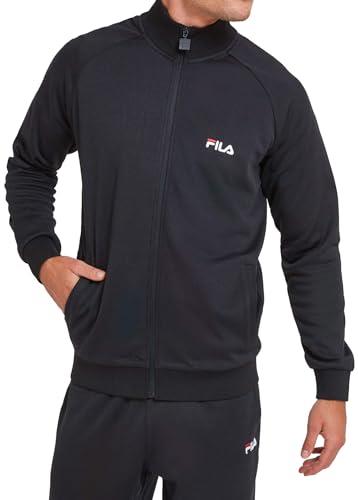 Fila Men's Zip Fleece Jacket, 001 Black, Medium US