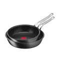 TEFAL Jamie Oliver by Tefal Cooks Classic Non-Stick Induction Hard Anodised Twinpack Frypan 24/28cm, H912S217
