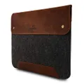 MegaGear MacBook Bag 15 MegaGear Genuine Leather and Fleece MacBook Bag 15 Inch - Brown MegaGear Genuine Leather and Fleece MacBook Bag 15 Inch - Brown, Brown (MG1667)