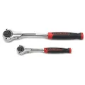 GEARWRENCH 2 Pc. 1/4" & 3/8" Drive 72 Tooth Dual Material Roto Ratchet Set- 81223, Red