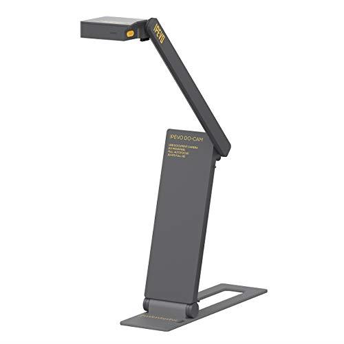 Ipevo DO-CAM Ultra HD 8MP USB Camera for Professional Visual Presentations and Communication — Real-time Image Capture, Webcam for Conference Call, Distance Learning, Remote Work, Gray (5-897-3-01-00)