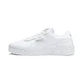 PUMA Women's Cali Sneaker, White-White, US 6