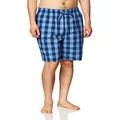 NAUTICA Men's Soft Woven 100% Cotton Elastic Waistband Sleep Pajama Short, Navy, X-Large