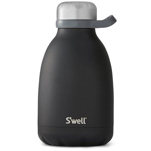 S'well Stainless Steel Roamer Bottle, 40oz, Onyx, Triple Layered Vacuum Insulated Containers Keeps Drinks Cold for 48 Hours and Hot for 16, BPA Free