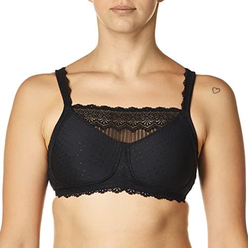 Amoena Women's Dana Camisole Wire-Free Bra, Black, 16A