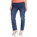 Jag Jeans Women's Peri Pull-On Straight Leg Jean in Comfort Denim, Anchor Blue, 2