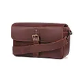 MegaGear MG1332 Genuine Leather Camera Messenger Bag for Mirrorless, Instant and DSLR Cameras - Brown