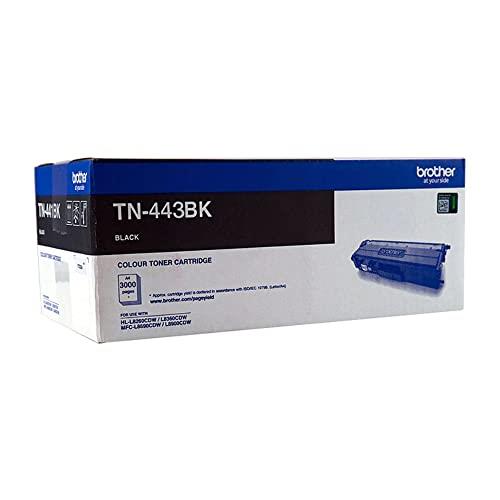 brother Genuine TN443BK Printer Toner Cartridge, Black, Page Yield Up to 4500 Pages, (TN-443BK), High-Yield, Compatible with: HL-L8260CDN, HL-L8360CDW, MFC-L8690CDW, MFC-L8900CDW