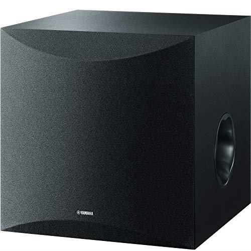 Yamaha NS-SW100 Subwoofer Speaker with 100W Output Power and Twisted Flare Port, Black