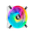 CORSAIR iCUE QL140 RGB, 140 mm RGB LED PWM Fan (34 Individually Addressable RGB LEDs, Speeds Up to 1,250 RPM, Low-Noise) Single Pack - White