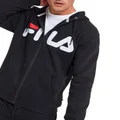 FILA Unisex Zip Fleece Jacket Black, Size L