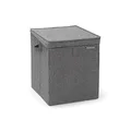 Brabantia Stackable Laundry Box, 35 Litre Capacity, Pepper Black