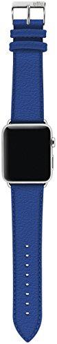 ullu UAWS42SSPL04 Apple Watch Band for Series 1, 2, 3 & 4 in Premium Leather, Blue Steel