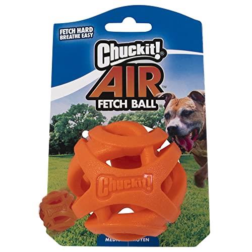 Chuckit! 31932 Breathe Right Fetch Ball, Orange, Medium