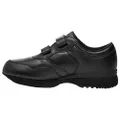 Propet Men's Life Walker Strap Sneaker, Black, US 10 Size