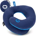 BCOZZY Kids Chin Supporting Travel Pillow- Keeps The Child's Head from Bobbing up and Down in Car Rides- Comfortably Supports The Head, Neck and Chin in Any Sitting Position. Child Size, Navy
