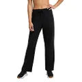 Champion Women's Pants, Jersey Pants, Lightweight, Comfortable Lounge Pants for Women, 31.5" (Plus Size Available), Black, Small