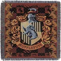 Northwest Woven Tapestry Throw Blanket, 48" x 60", Hufflepuff Crest