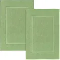 Utopia Towels 21-Inch-by-34-Inch Cotton Washable Bath Mat 2 Pack Sage Green