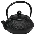 Avanti Hobnail Cast Iron Teapot, Black, 15104