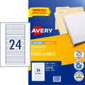 Avery L7170 TrueBlock® Filing Labels, White, 134 x 11 mm, 600 Labels (959058 / L7170)