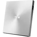 ASUS ZenDrive Silver 13mm External 8X DVD/Burner Drive +/-RW with M-Disc Support, Compatible with Both Mac & Windows and Nero BackItUp for Android Devices (USB 2.0 & Type-C Cables Included)