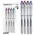 Uniball Vision Elite Rollerball Pens, Assorted Pens Pack of 4, Bold Pens with 0.8mm Ink, Ink Black Pen, Pens Fine Point Smooth Writing Pens, Bulk Pens, and Office Supplies
