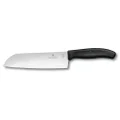 Victorinox Swiss Classic Wide Blade Santoku Knife, Black, 6.8503.17G