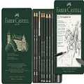 Faber-Castell Quality Pitt Mixed Media Set, Graphite Assorted – Tin of 11, (18-112972)