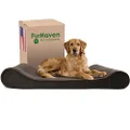 FurHaven Pet Dog Bed | Orthopedic Microvelvet Luxe Lounger Pet Bed for Dogs & Cats, Espresso, Jumbo