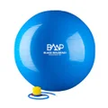Black Mountain Strength Exercise Stability 2000 Lbs Gym Ball with Pump, Blue, 65cm Diameter