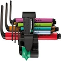 Wera 950/7 Hex-Plus Multicolor Magnet 1 Hex-Plus Magnet Black Laser Metric 1 L-Key Set 7 Pieces, 7 Pieces