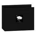 Pioneer 12-Inch by 12-Inch Fabric 3-Ring Binder Album with Window, Black