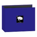 12x12 Fabric Frame 3-Ring Binder Scrapbook, Blue