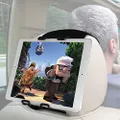 Macally Tablet Car Headrest Mount Holder for Kids in Back Seats - Adjustable Strap Fits Most Headrests - Universal Fit for Tablets with 5-11" Screens - Apple iPad Mini/Air/Pro 9.7 10.5 etc