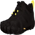 Vibram Men's FiveFingers V-Trail 2.0 Trail Running Shoe, Black/Yellow, 12-12.5