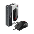 MSI Clutch GM41 Lightweight Gaming Mouse, 16,000 DPI, 60M Omron Switches, RGB Mystic Light, 6 Programmable Buttons, PC/Mac
