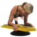 Stealth Plankster Core Trainer - Dynamic Ab Plank Workout, Interactive Fitness Board Powered by Gameplay Technology for a Healthy Back and Strong Core (Fly Yellow)