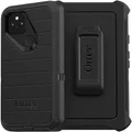 OtterBox Google Pixel 5 Defender Series Case - Black, Rugged & Durable, with Port Protection, Includes Holster Clip Kickstand