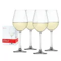 Spiegelau Salute White Wine Glasses – (Clear Crystal, Set of 4, 16.4 oz. Capacity Each)