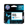 HP 915 Genuine Original Cyan Ink Printer Cartridge works with HP OfficeJet 8010, HP OfficeJet Pro 8020, HP OfficeJet Pro 8030 All-in-One Printer series - (3YM15AA)