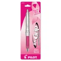 PILOT Dr. Grip Center of Gravity - Breast Cancer Awareness Refillable & Retractable Ballpoint Pen, Medium Point, Pink Barrel, Black Ink, Single Pen (36192)