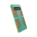 Speck 124603-8079 Products CandyShell Grip Samsung Galaxy S10+ Case, Tropic Teal/Pumpkin Orange