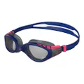 Speedo Futura Biofuse Flexiseal Triathlon Swim Goggle, Navy/Phoenix Red/Charcoal