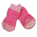ZEEZ Non-Slip Pet Sock Large (3.5 x 9cm), Pink, Large (3.5 x 9cm)