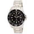 Invicta Men's 3044 Stainless Steel Grand Diver Automatic Watch, Silver/Black